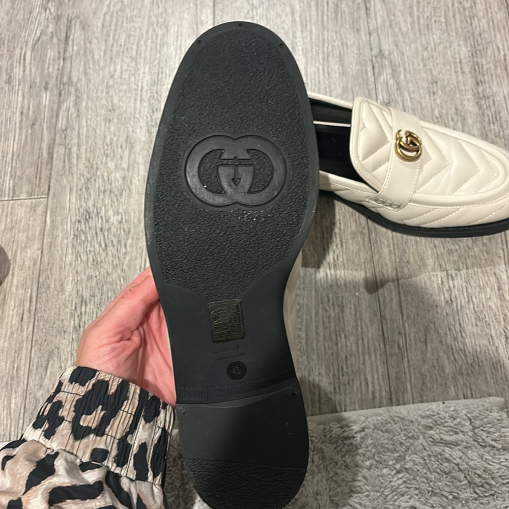 Gucci marmont ivory leather loafers LIKE NEW - Picture 3 of 5